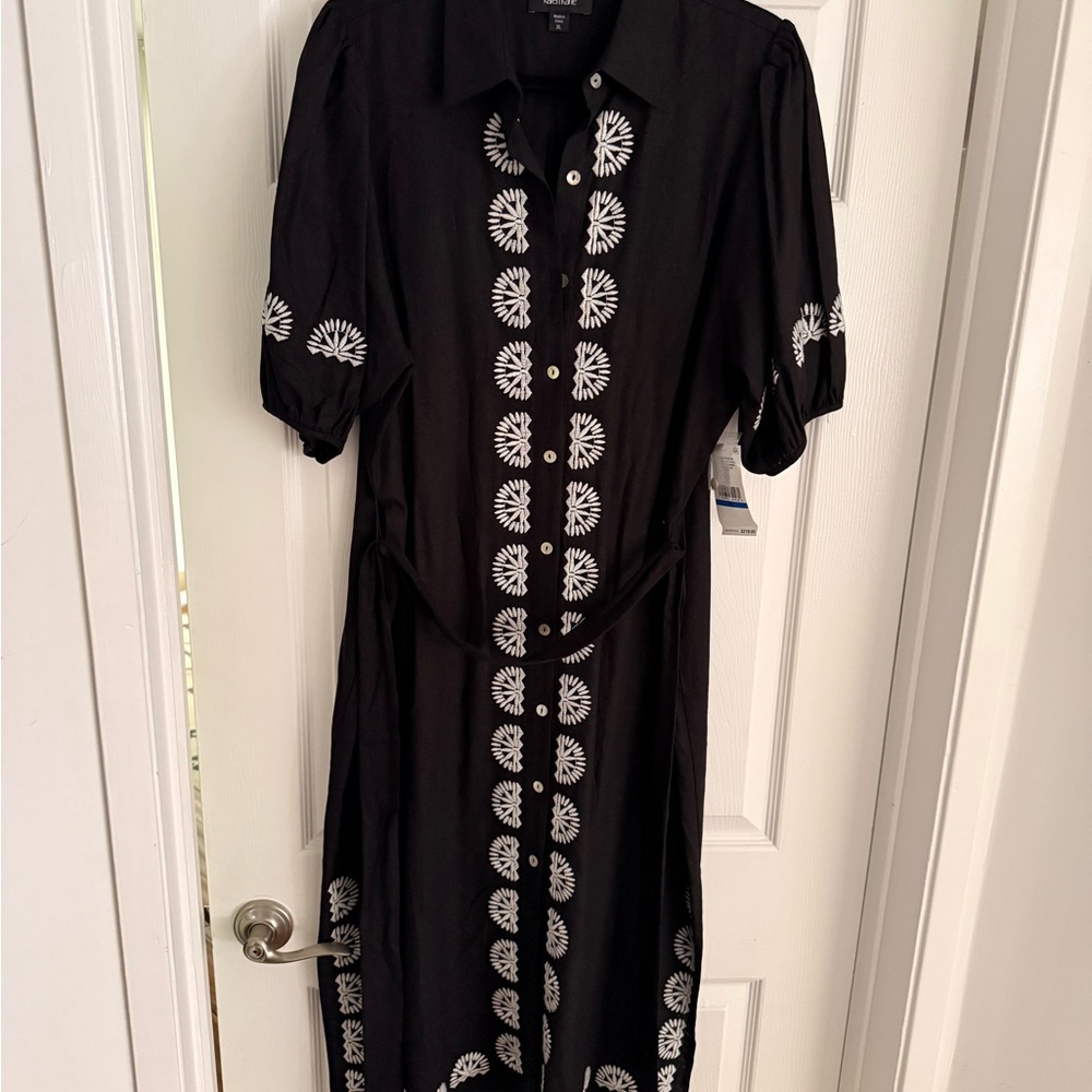 Karen Kane Black and White Embroidered Women's Dress